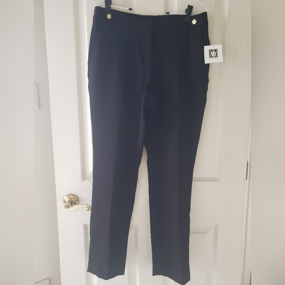 NWT Anne Klein black dress pants